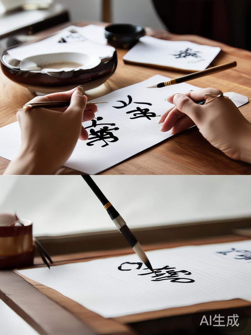 易字的欧楷毛笔怎么写-欧楷易字笔法解析插图